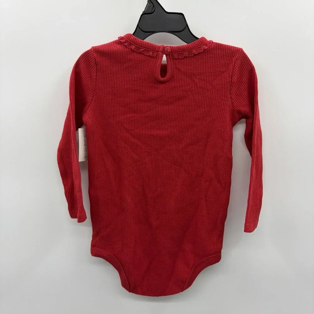 Garanimals Baby Girls 24 Months‎ Long Sleeve Thermal Waffle Knit Bodysuit 1305